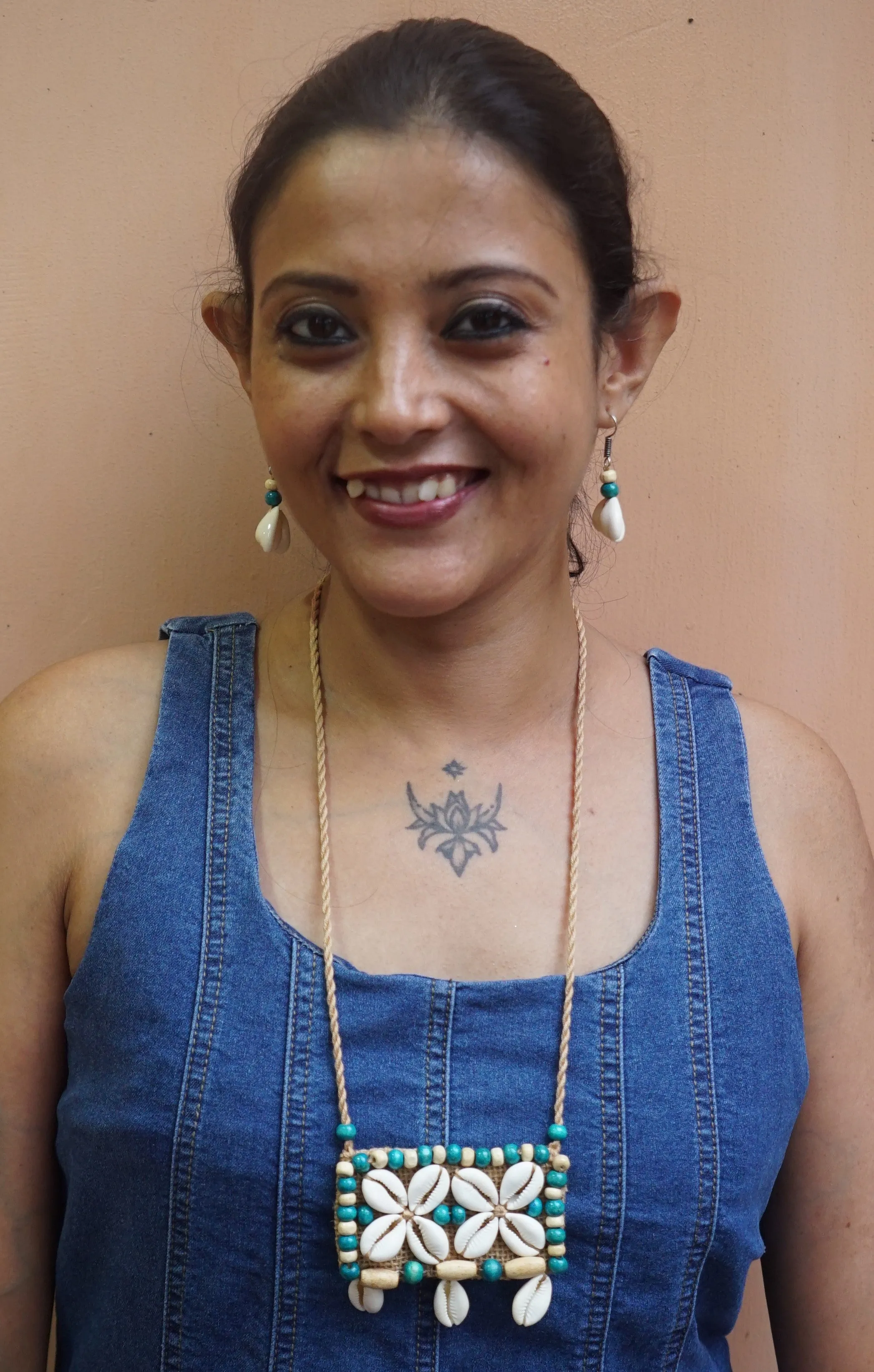 Aashi Fabric Necklace & Earrings set