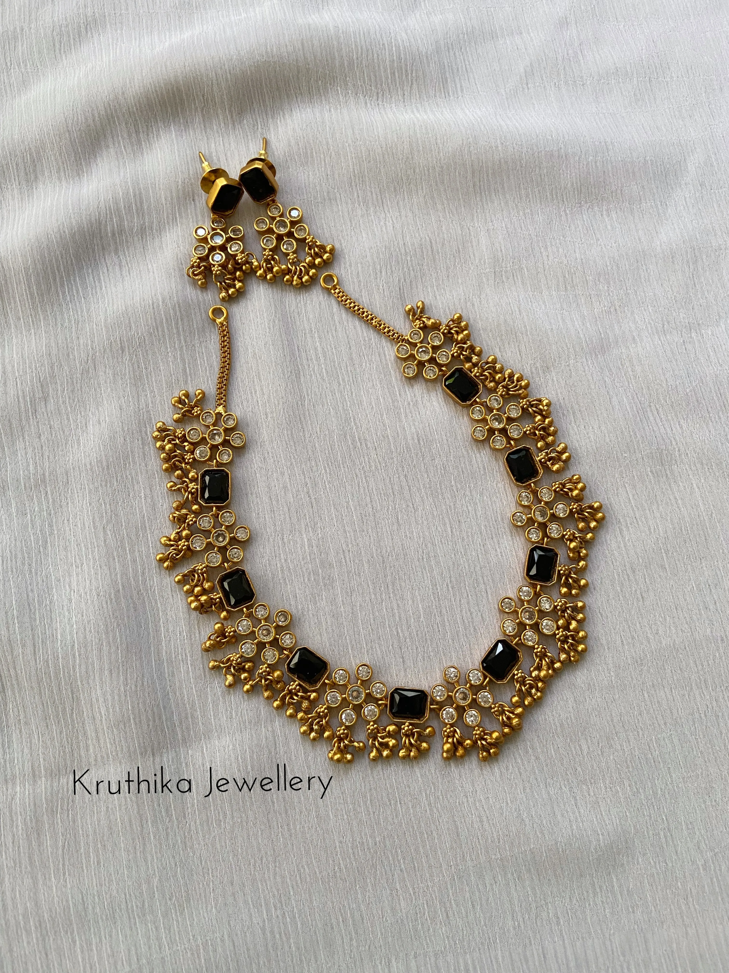 AD ghunghroo necklace NC248
