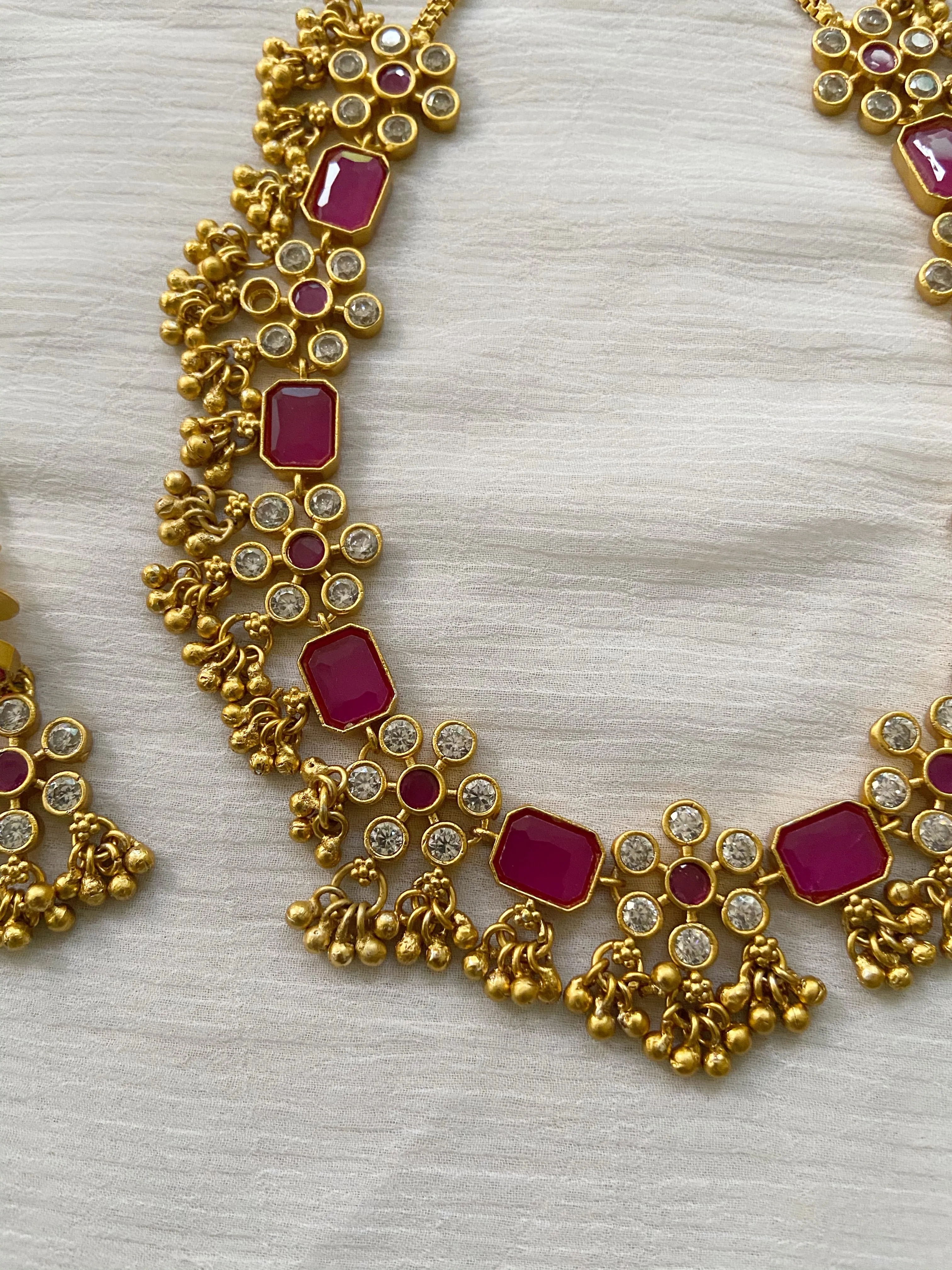 AD ghunghroo necklace NC248