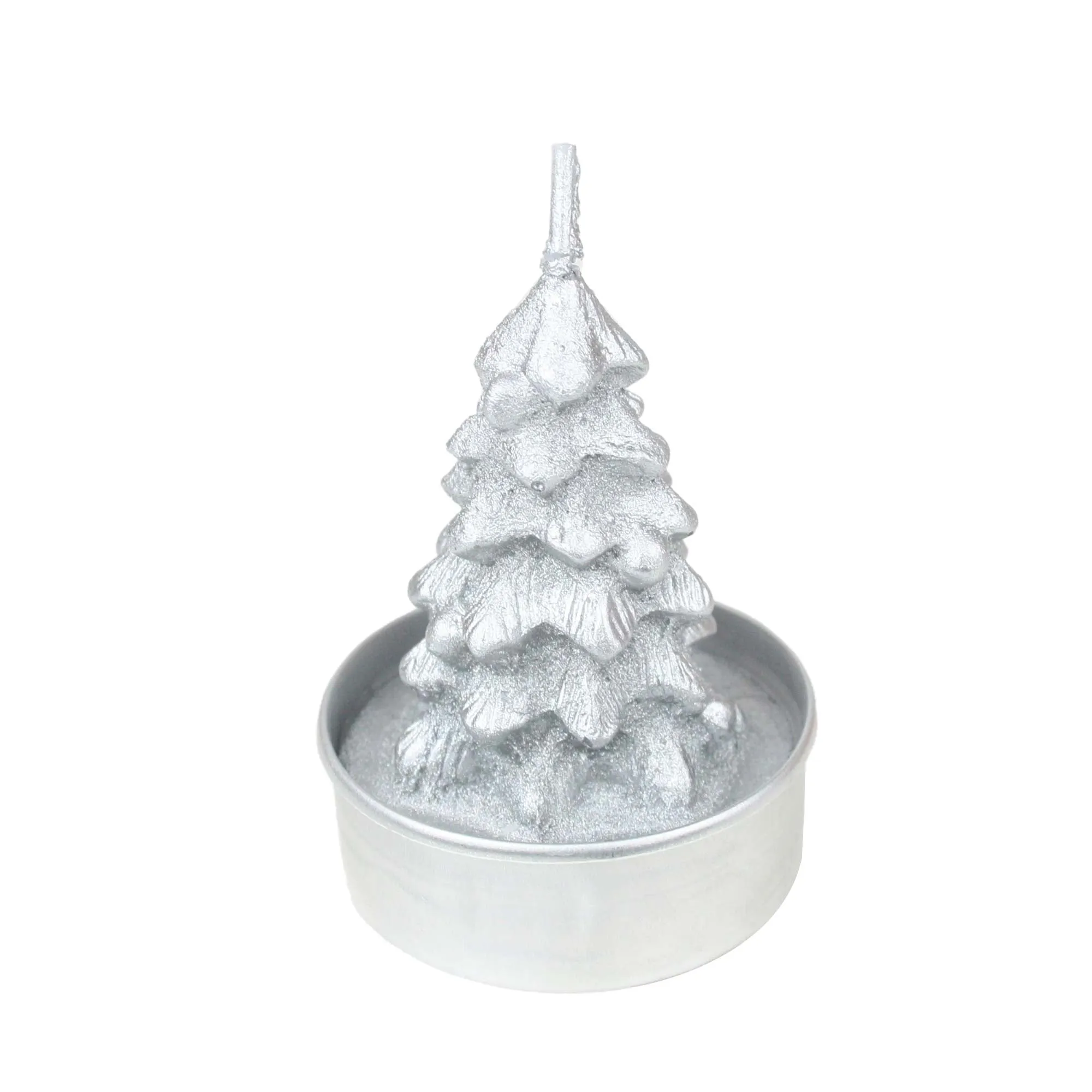 Assorted Christmas Tree Tea Light Candle - Pack of 12
