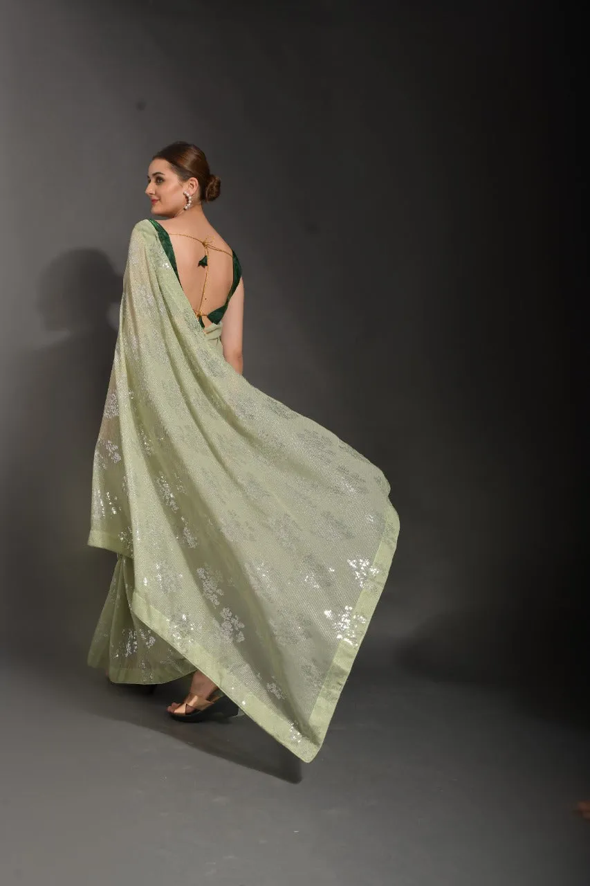 DEEKSHA GEORGETTE FESTIVE WEAR SAREE
