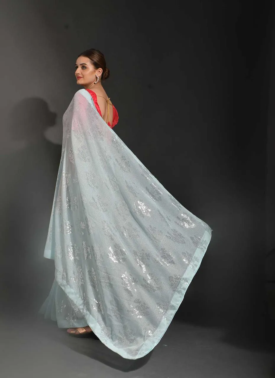 DEEKSHA GEORGETTE FESTIVE WEAR SAREE