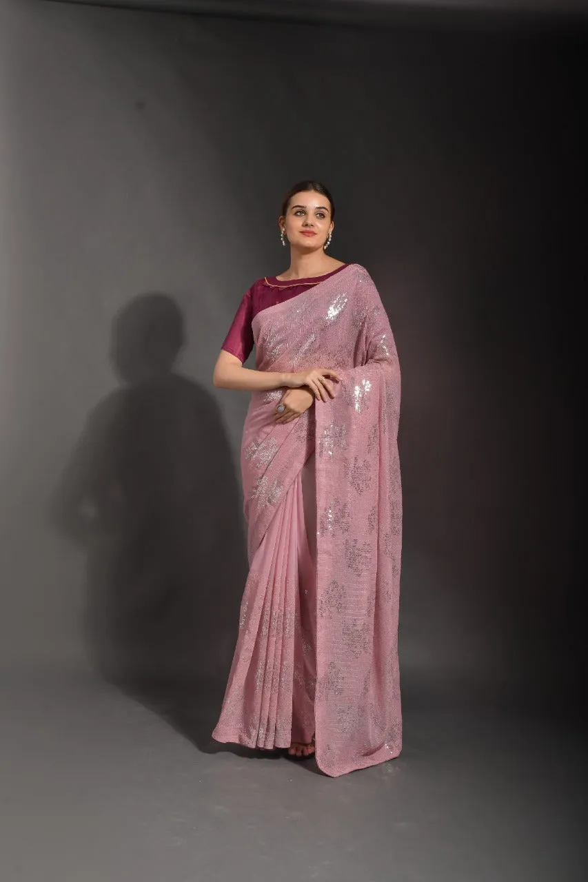 DEEKSHA GEORGETTE FESTIVE WEAR SAREE
