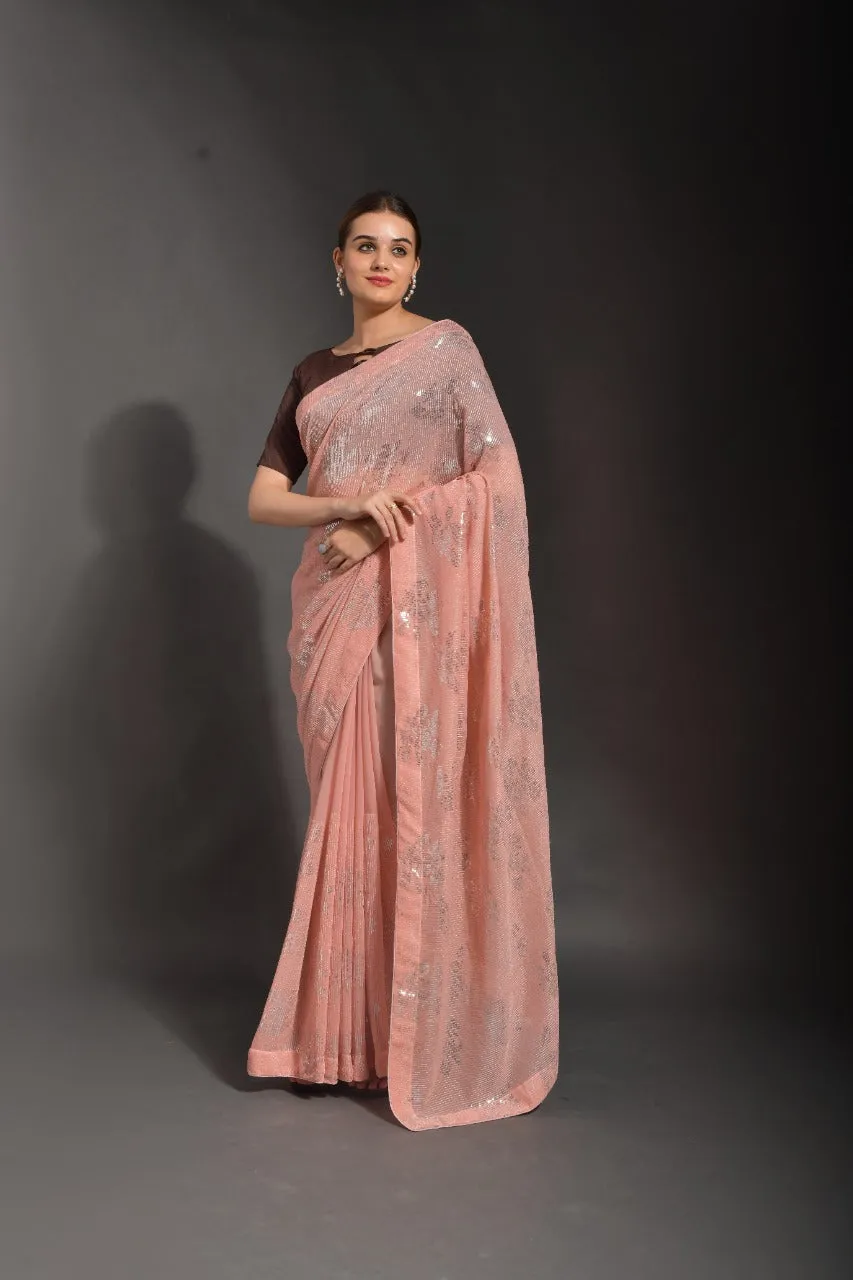DEEKSHA GEORGETTE FESTIVE WEAR SAREE
