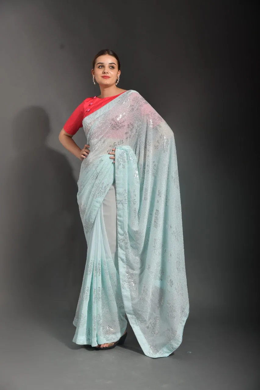 DEEKSHA GEORGETTE FESTIVE WEAR SAREE