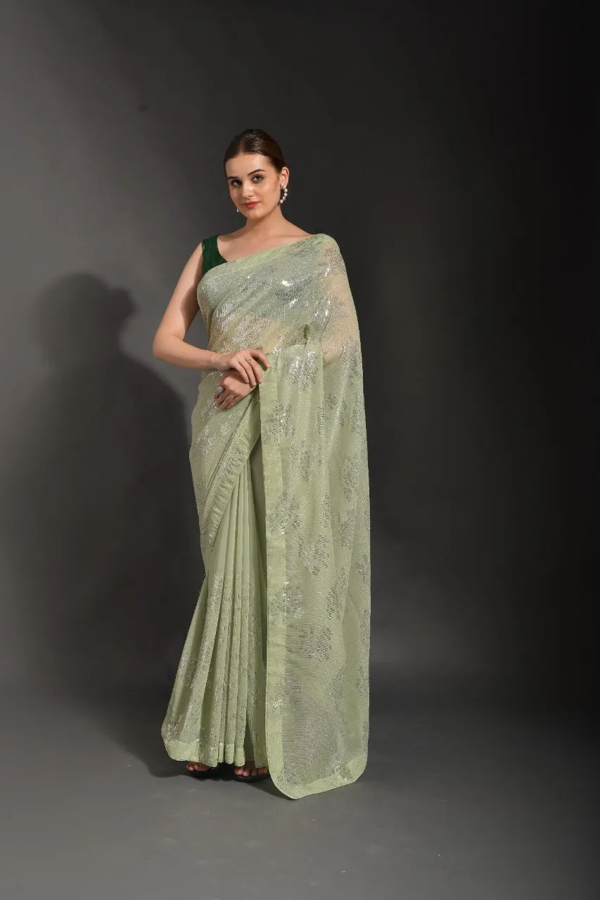 DEEKSHA GEORGETTE FESTIVE WEAR SAREE