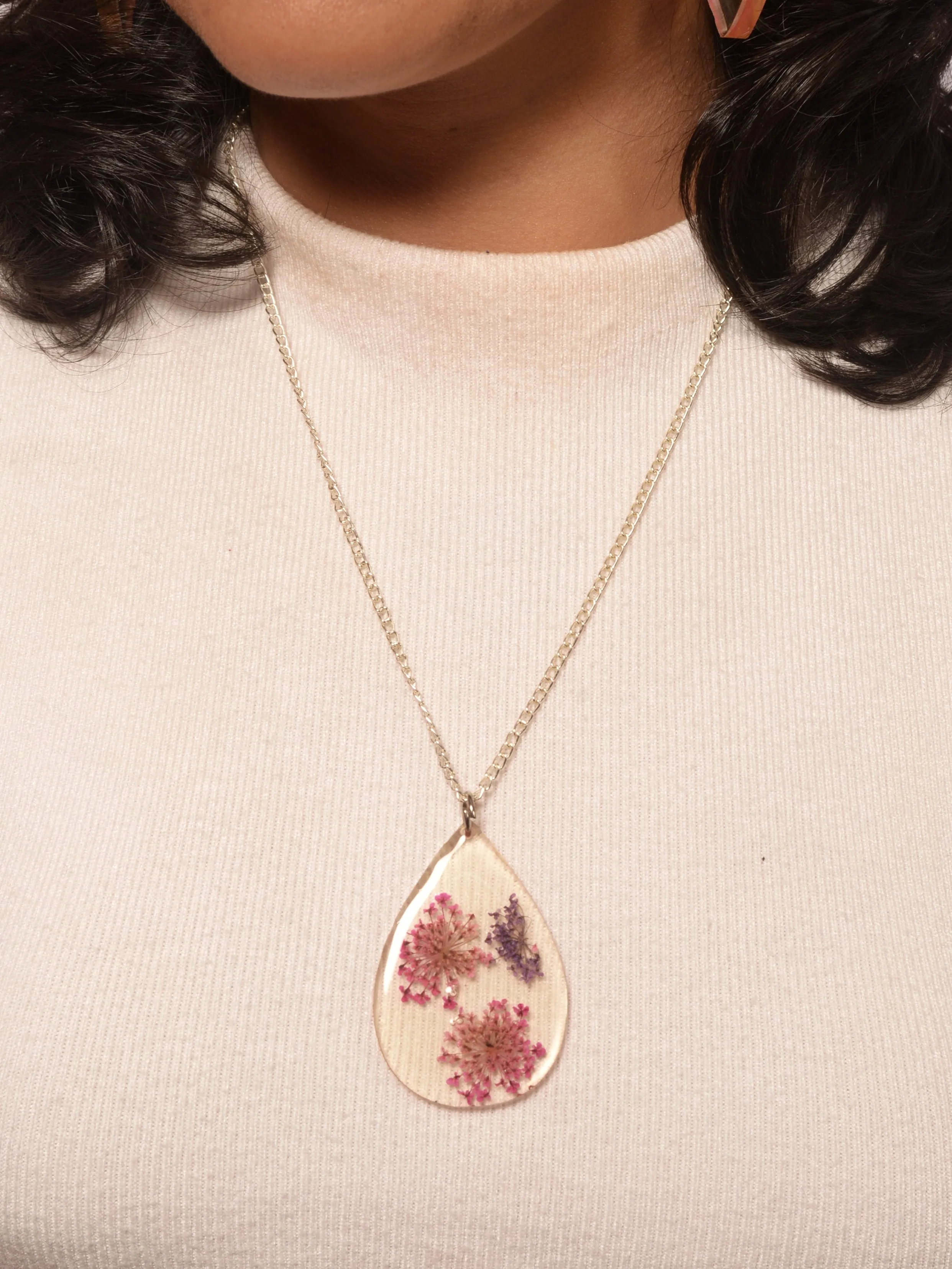 Emily Resin Pendant & Earrings set