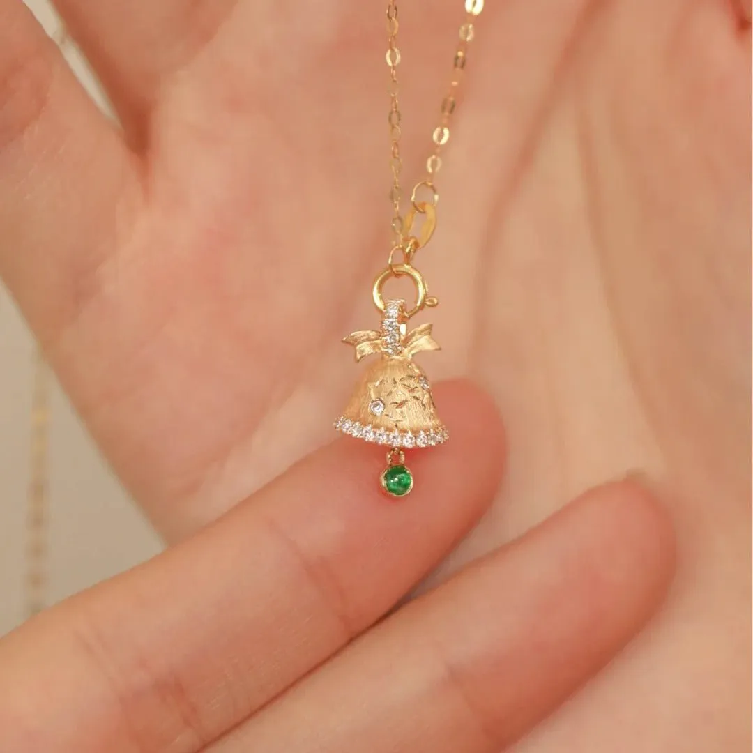 Festive Bell Necklace (Solid Silver)