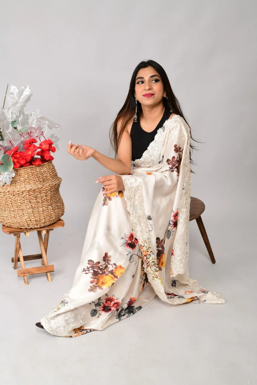 FESTIVE COLLECTION PALLAVI SATIN SAREE