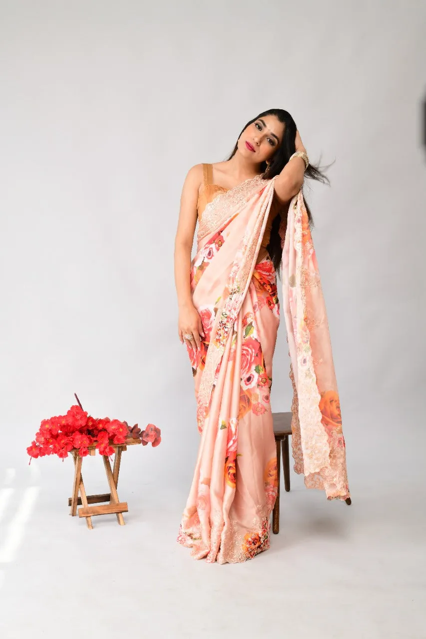 FESTIVE COLLECTION PALLAVI SATIN SAREE