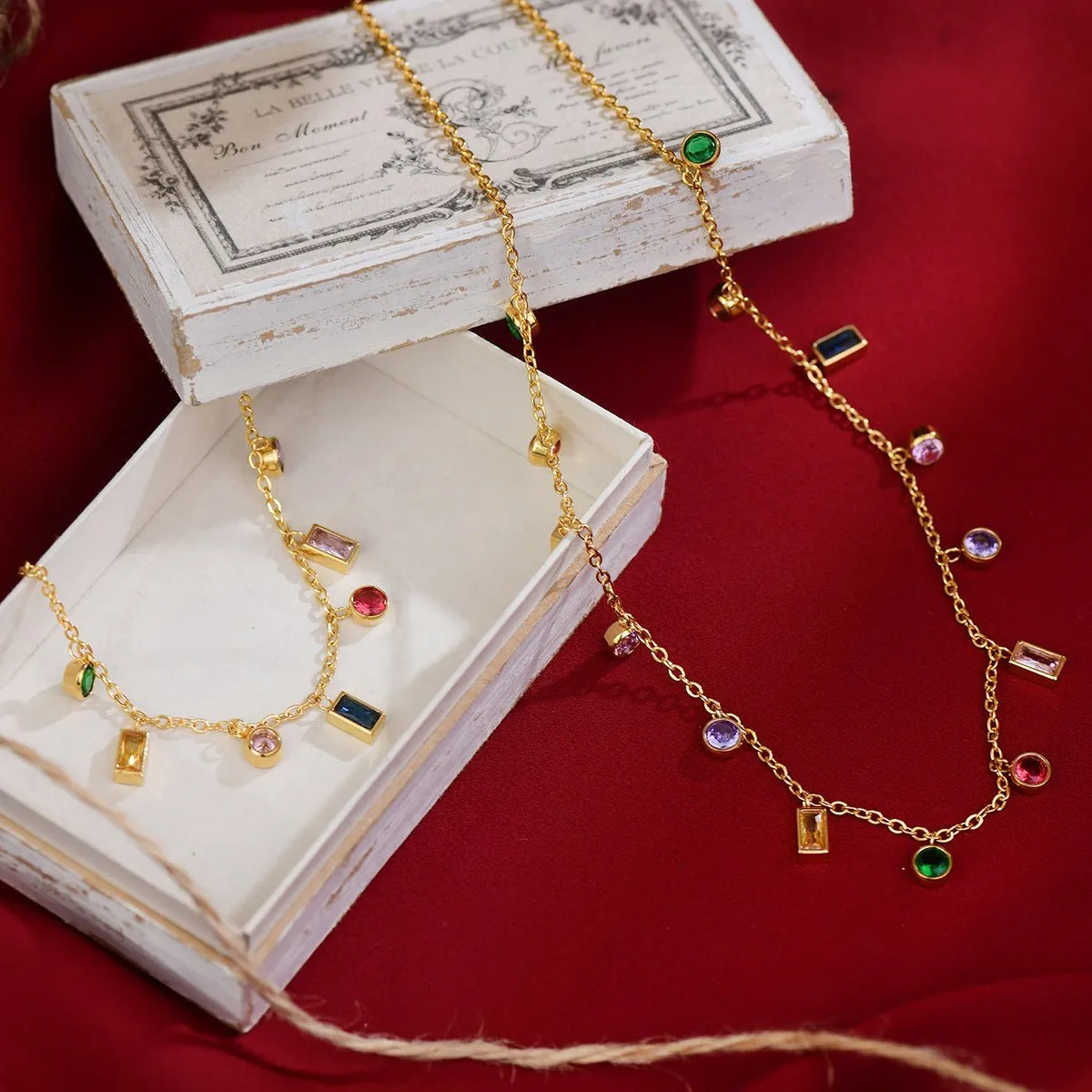Festive Gem Collection (Necklace/Bracelet)