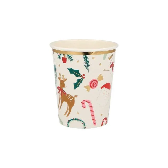 Festive Motif Paper Cups