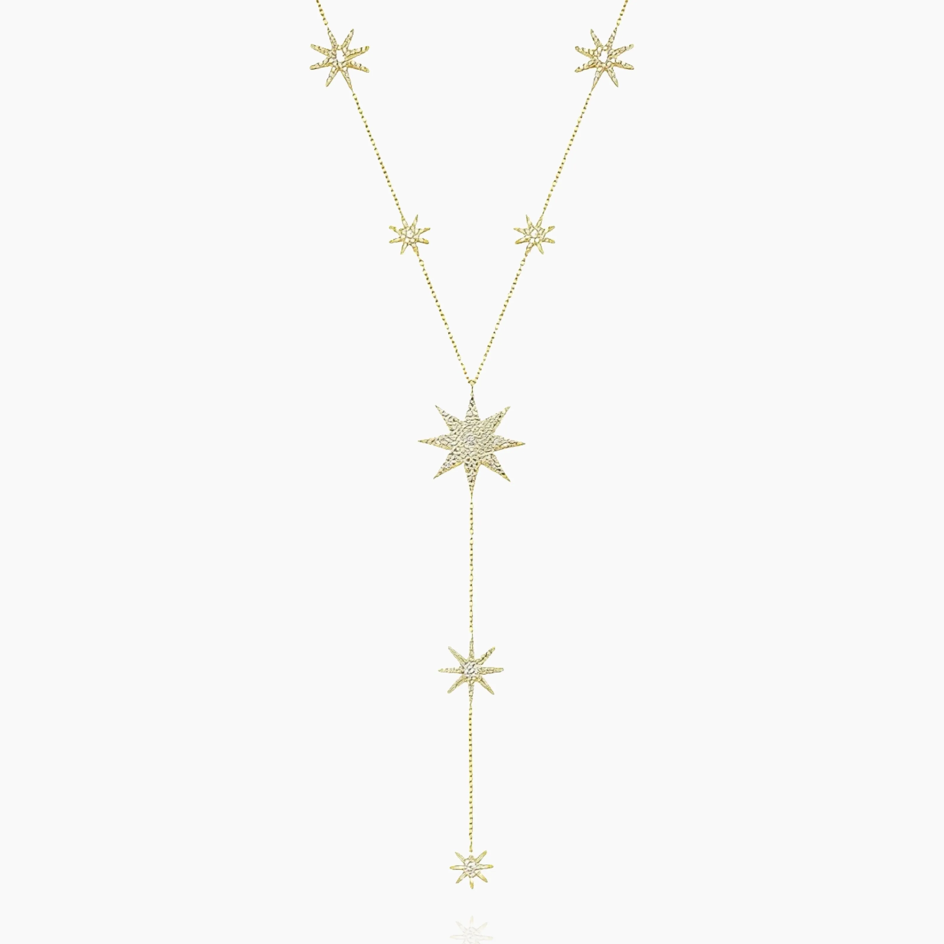 Festive Stars Y Shape Necklace
