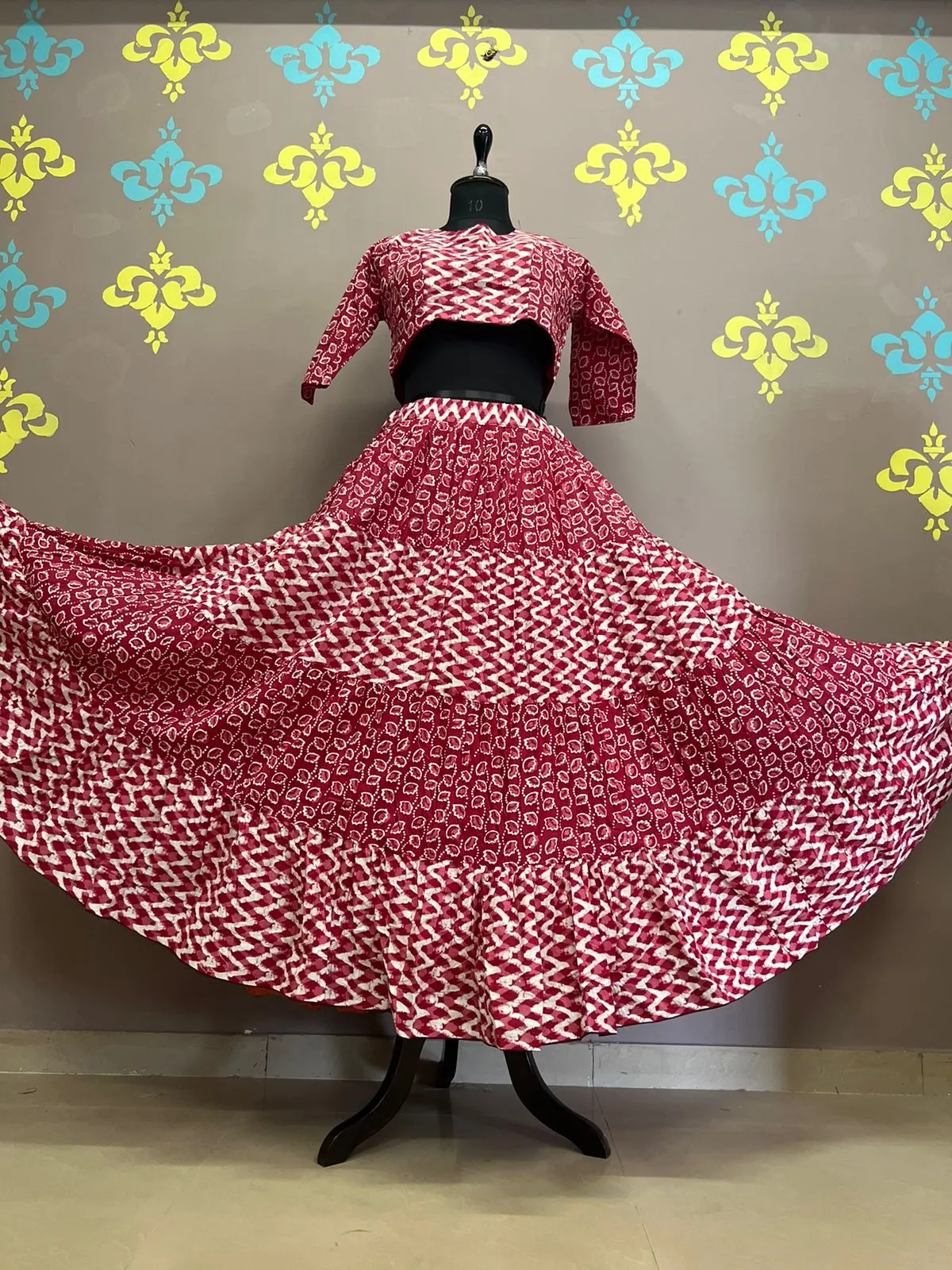 Festive Wear Cotton Lehenga