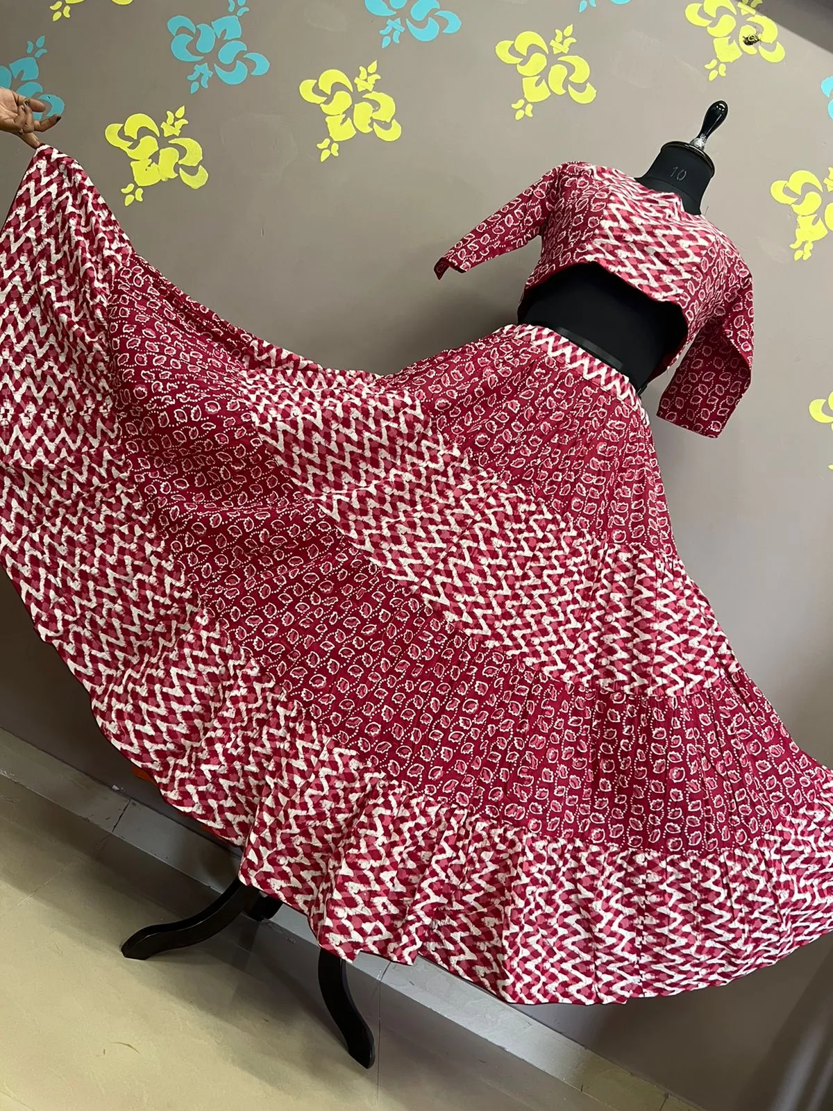 Festive Wear Cotton Lehenga