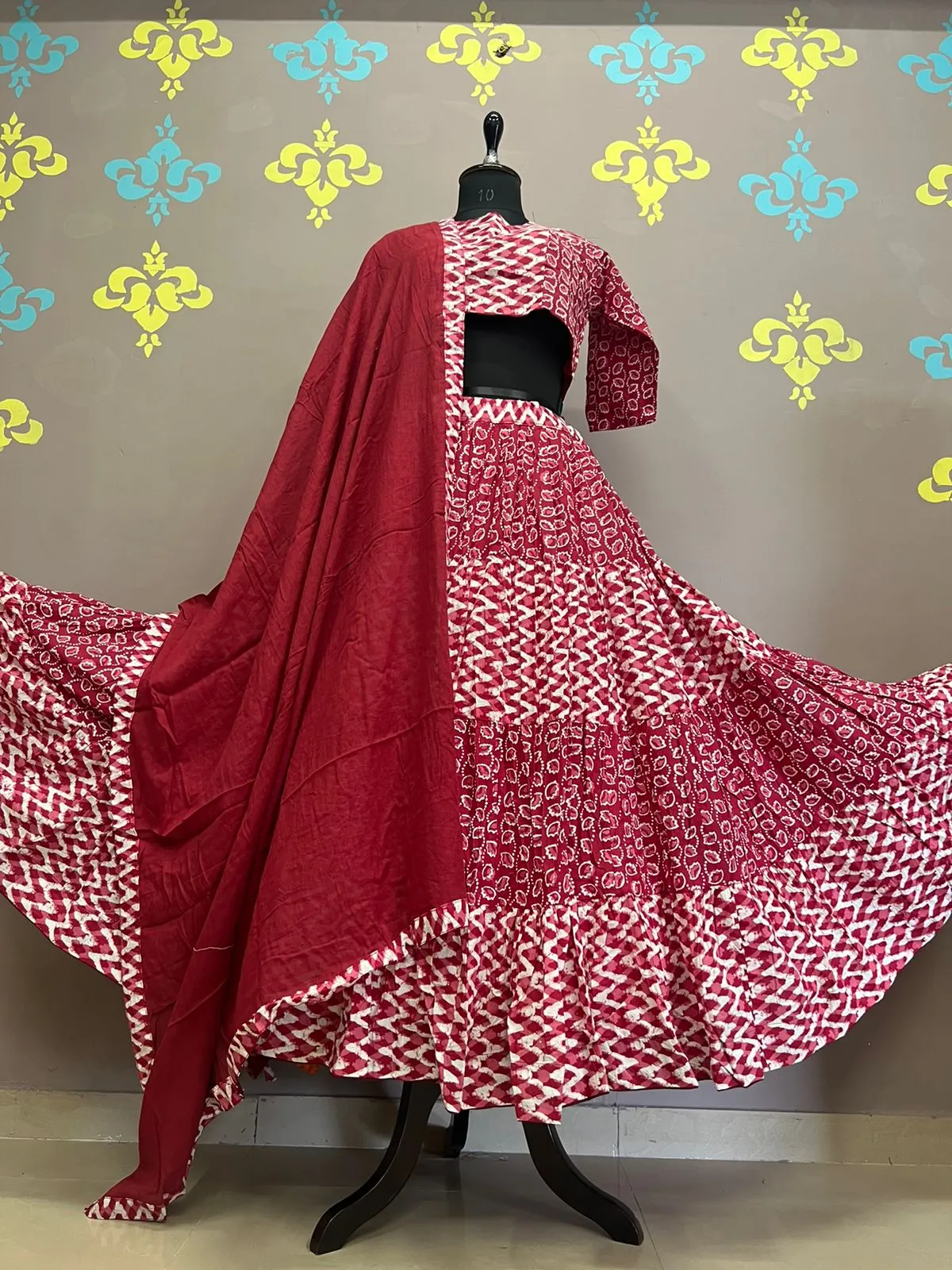 Festive Wear Cotton Lehenga