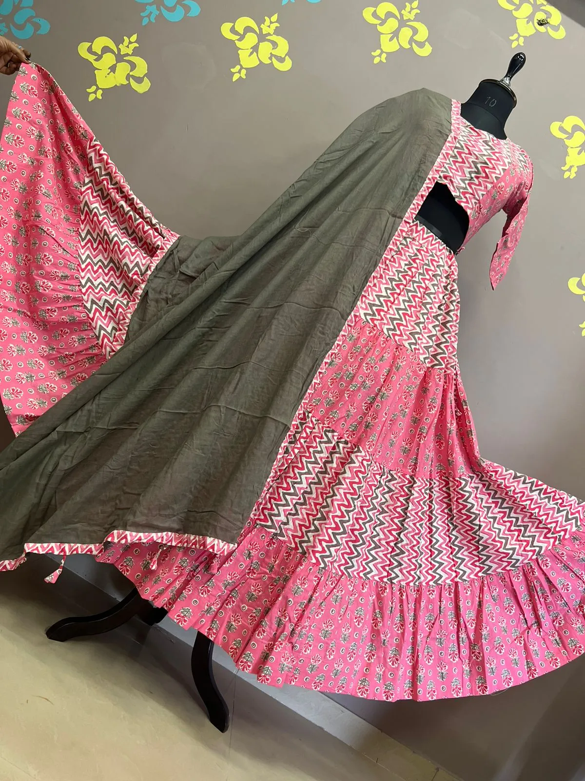 Festive Wear Cotton Lehenga