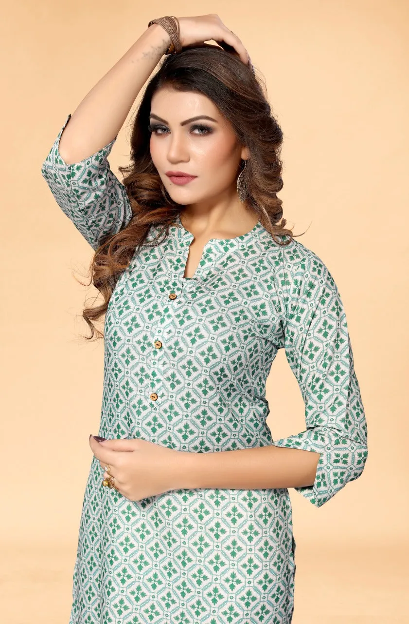 FLORA RAYON FESTIVE KURTI COLLECTION