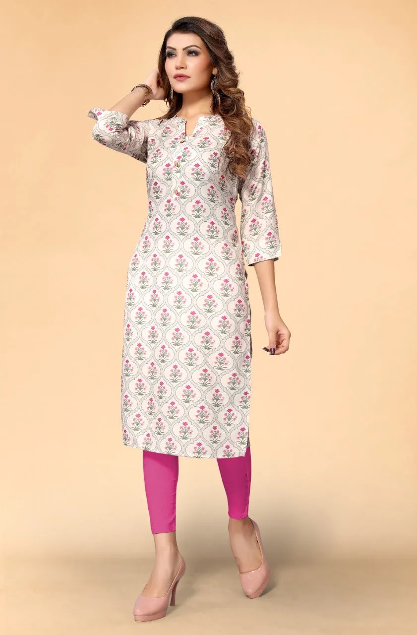 FLORA RAYON FESTIVE KURTI COLLECTION