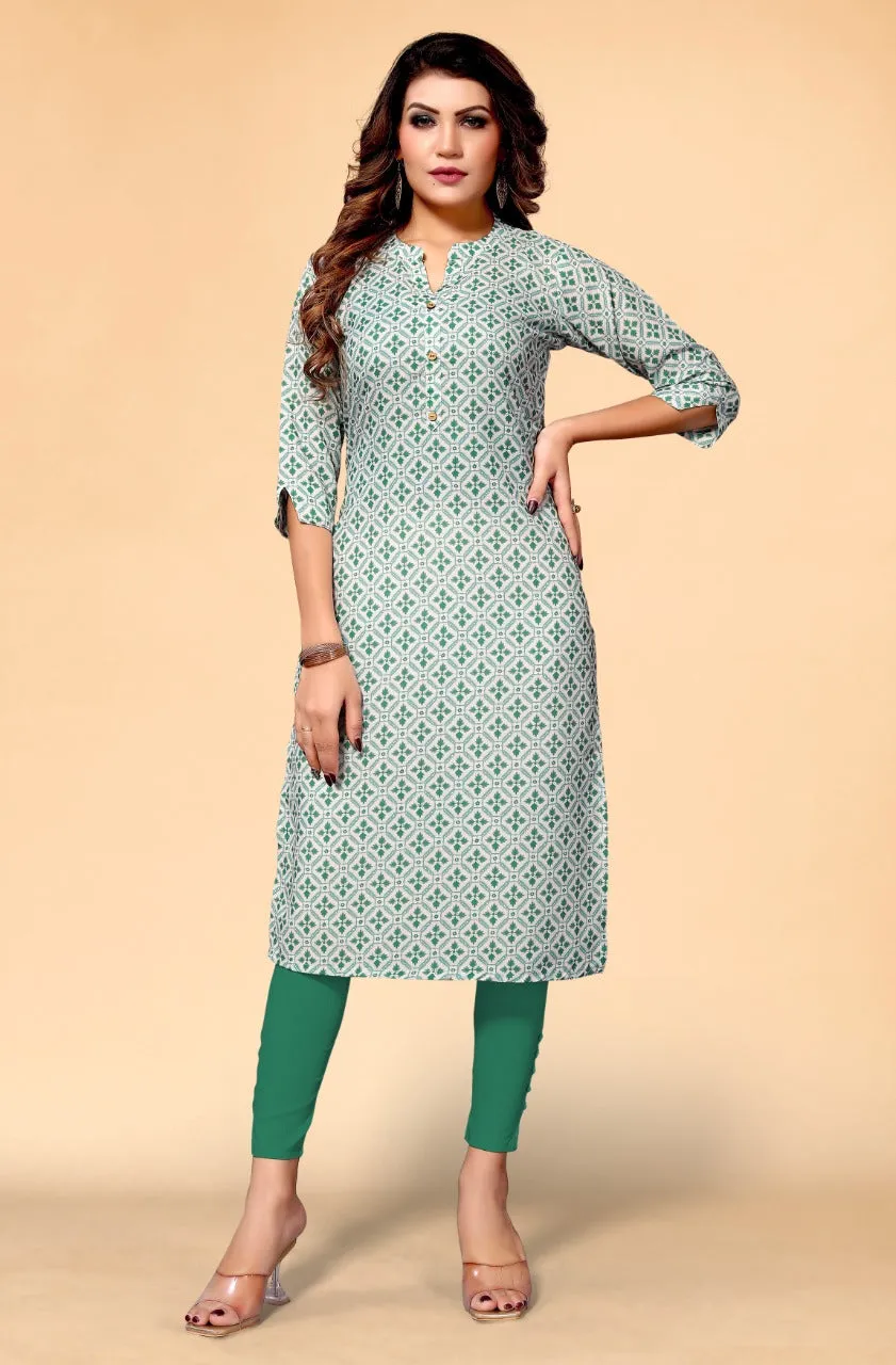 FLORA RAYON FESTIVE KURTI COLLECTION