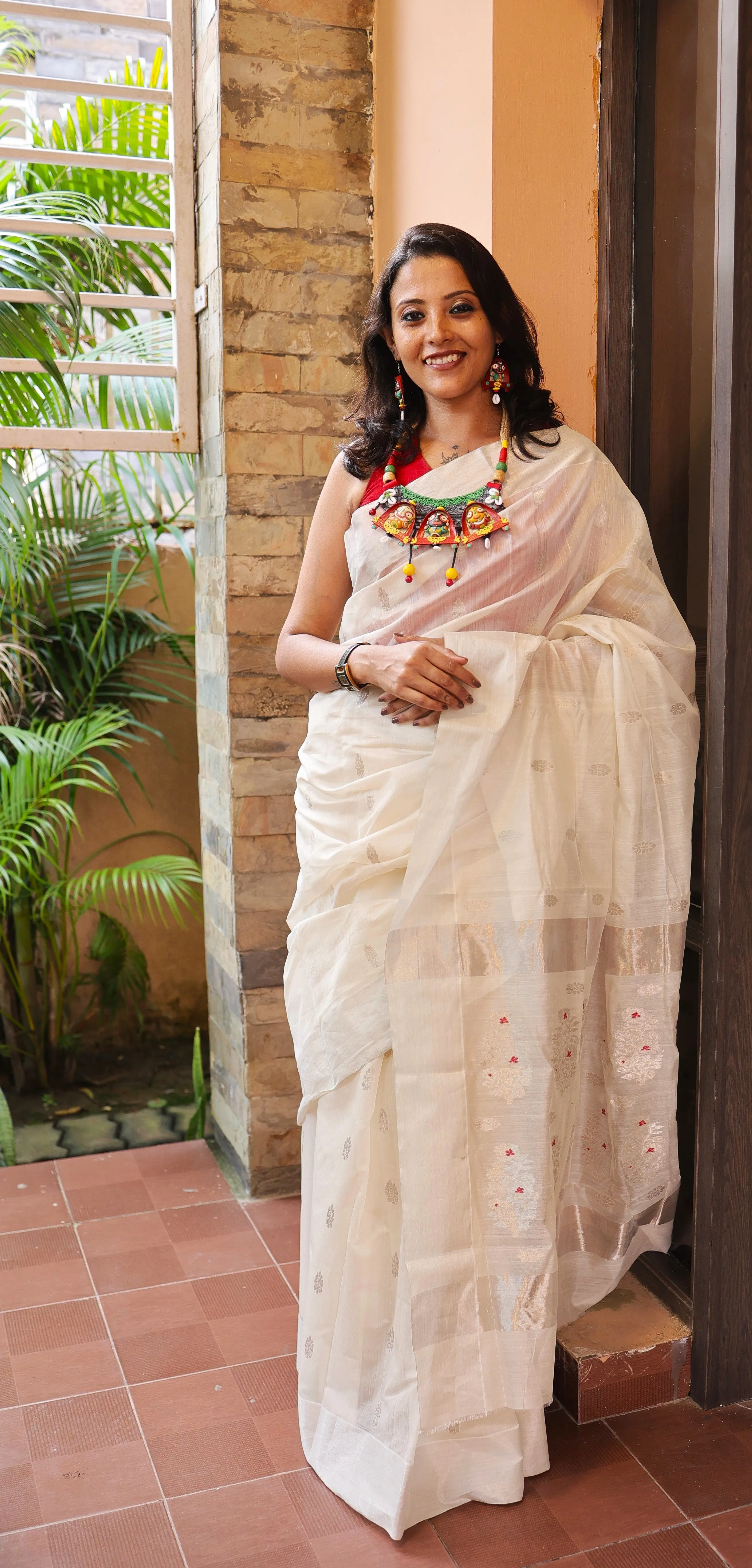 Jagannatha Poly Ceramic Necklace & Earring set