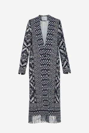 My coat “clio” jacquard coat