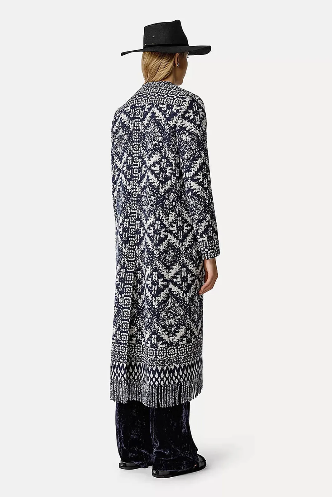 My coat “clio” jacquard coat