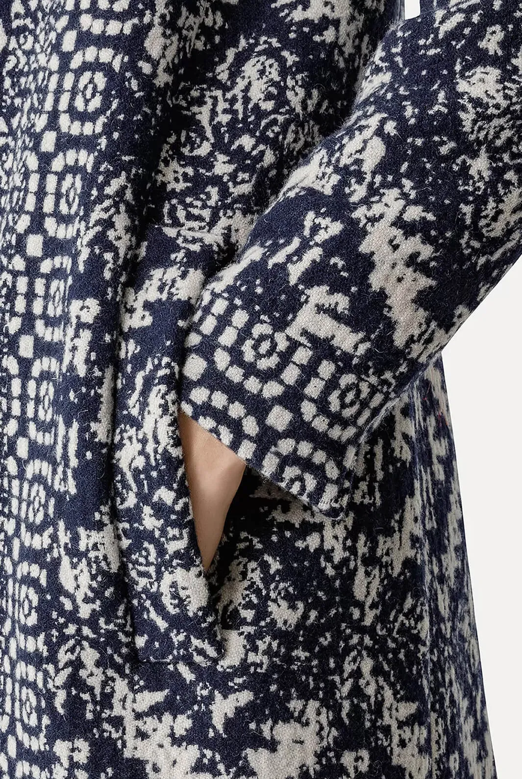 My coat “clio” jacquard coat