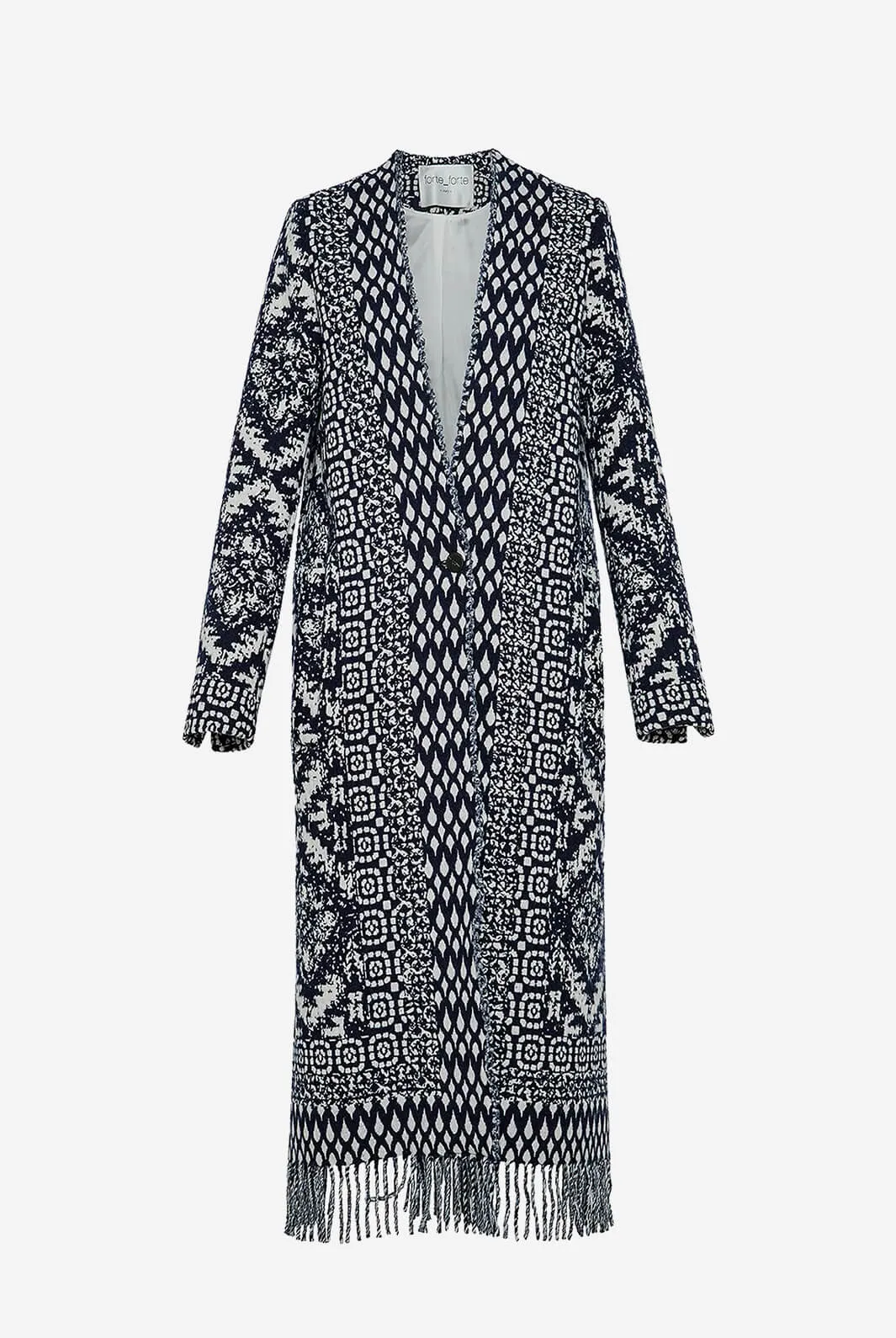 My coat “clio” jacquard coat