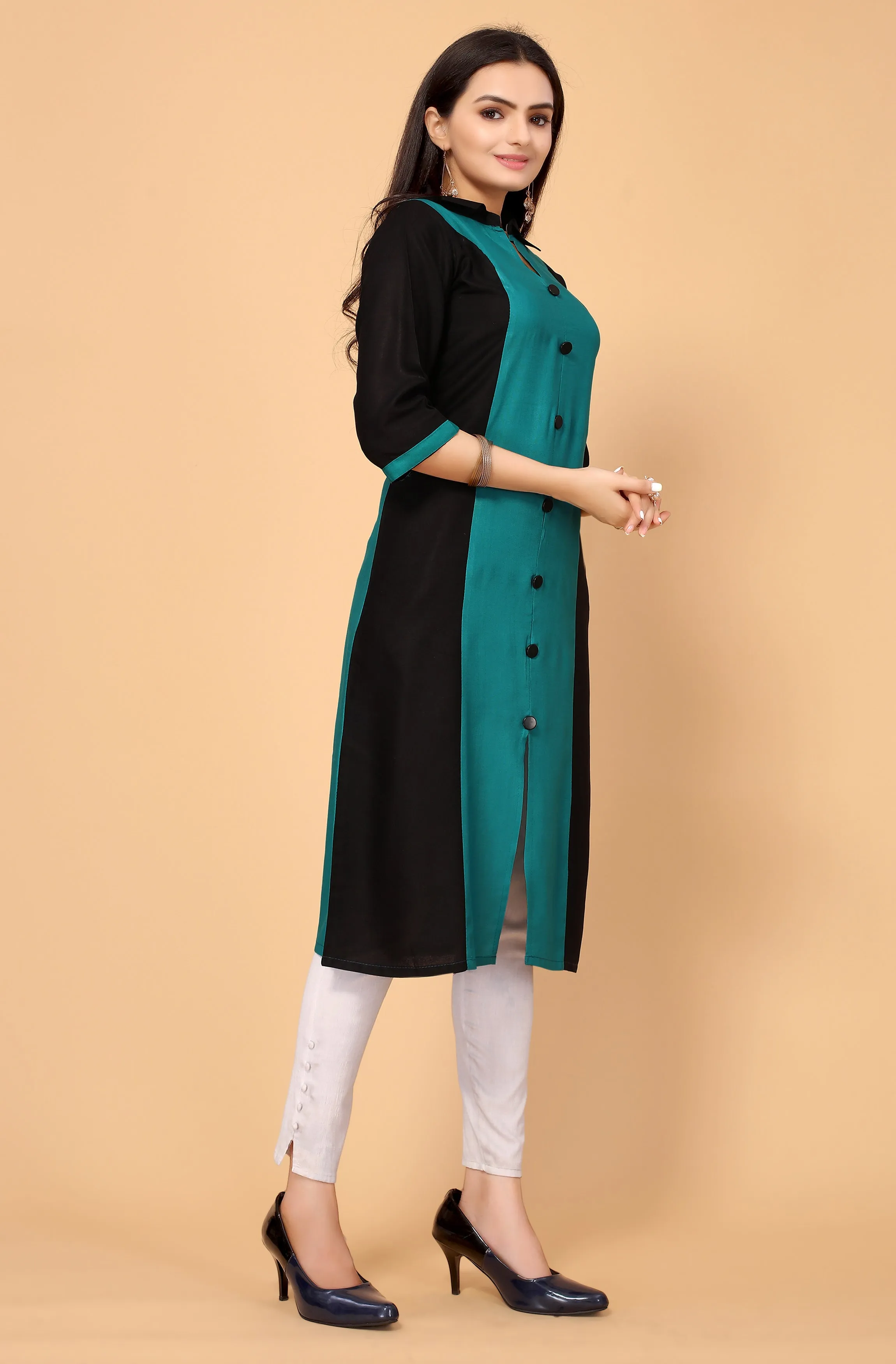 NEMI FESTIVE WEAR RAYON KURTI