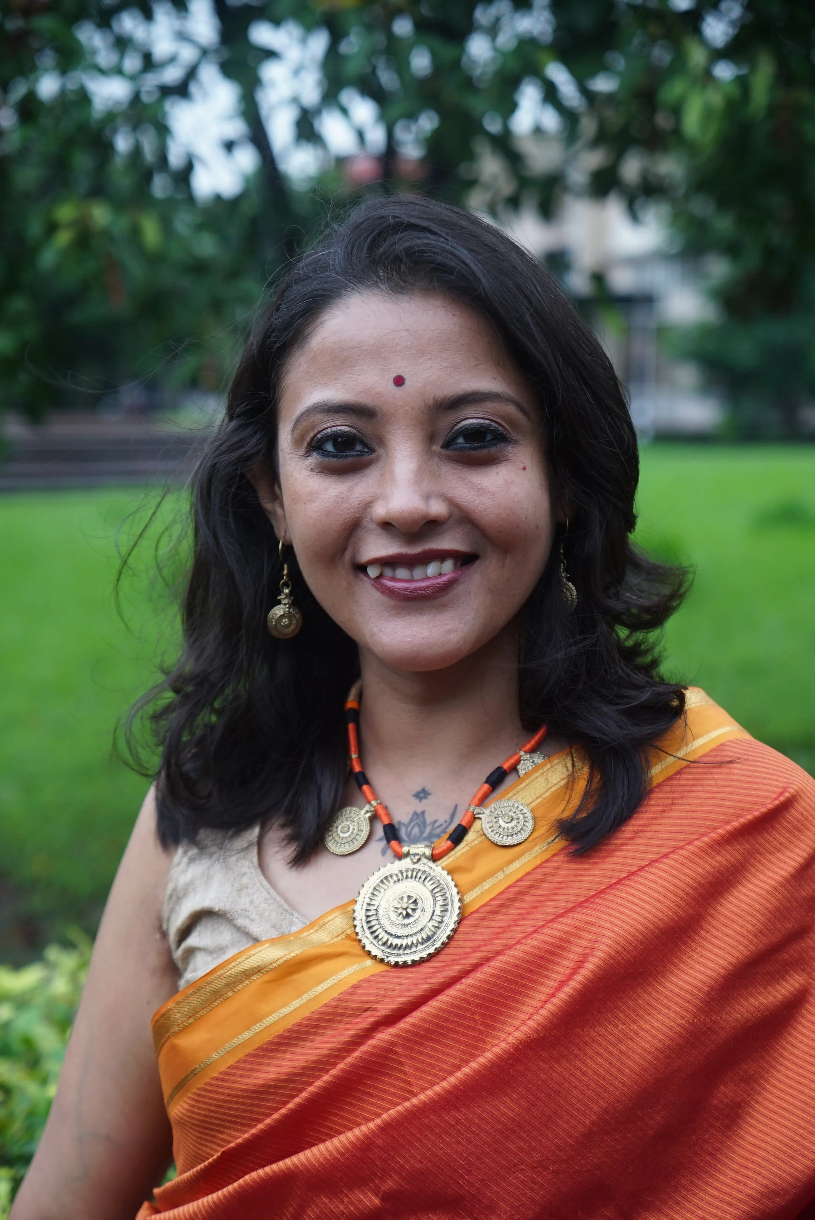Nimisha Dokra Necklace & Earrings  set