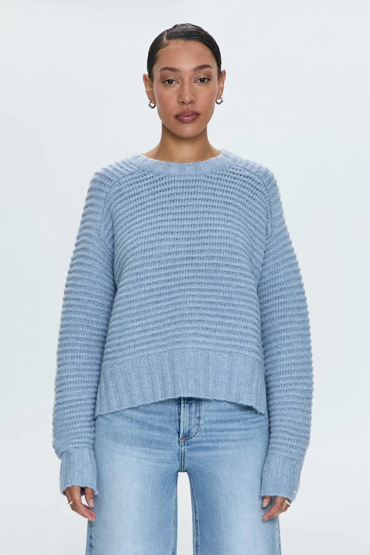 PIS Adina Everyday Sweater in Soft Mist Blue