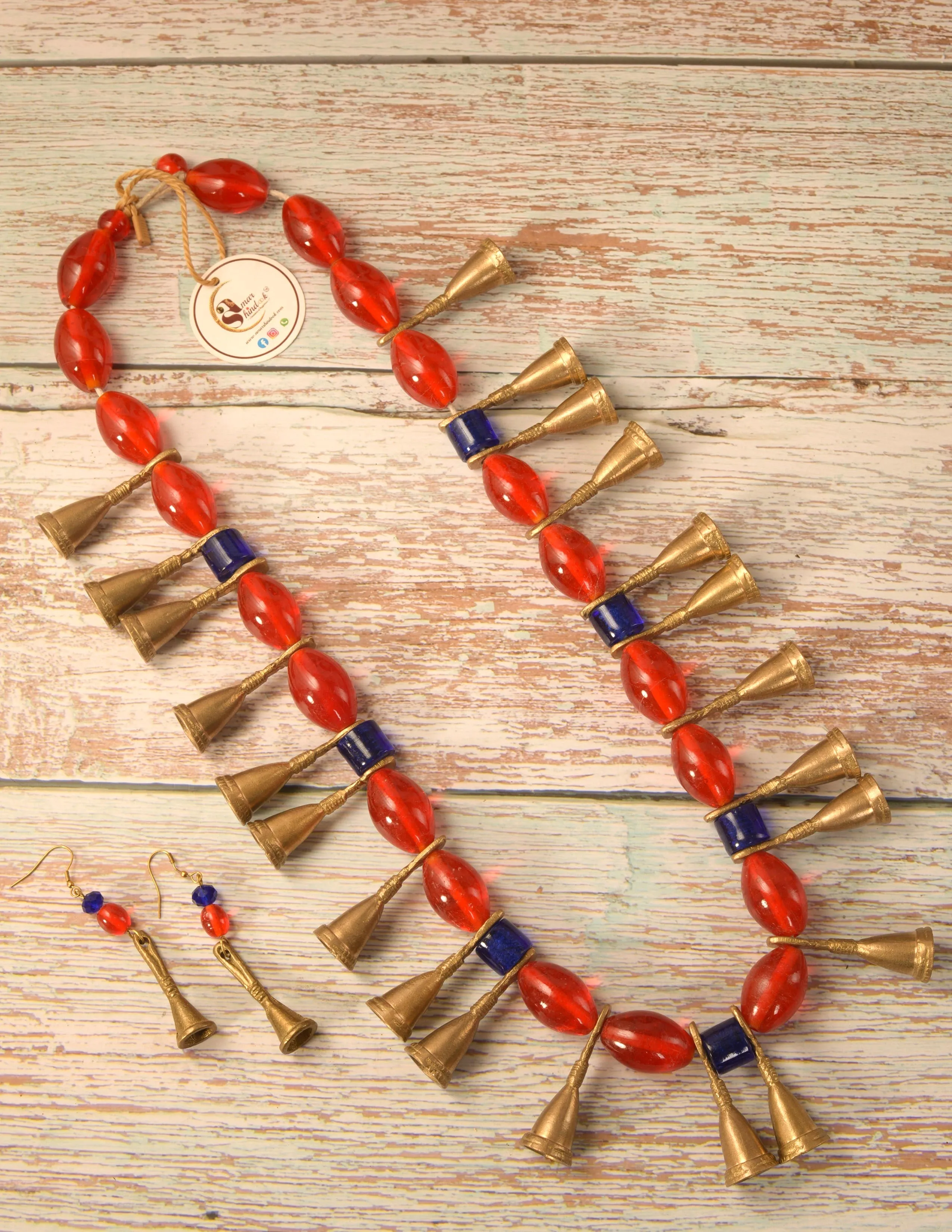 Rachel Naga Tribal Necklace & Earrings  set