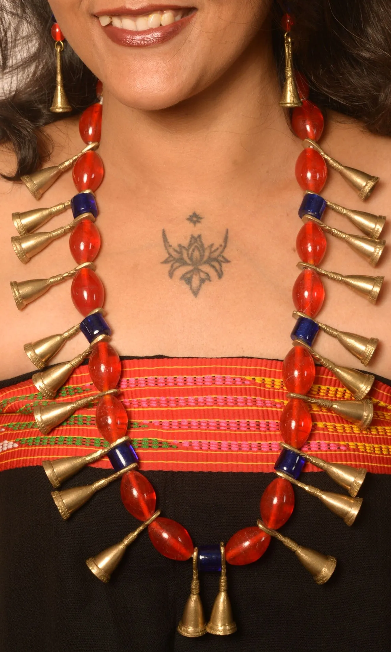 Rachel Naga Tribal Necklace & Earrings  set