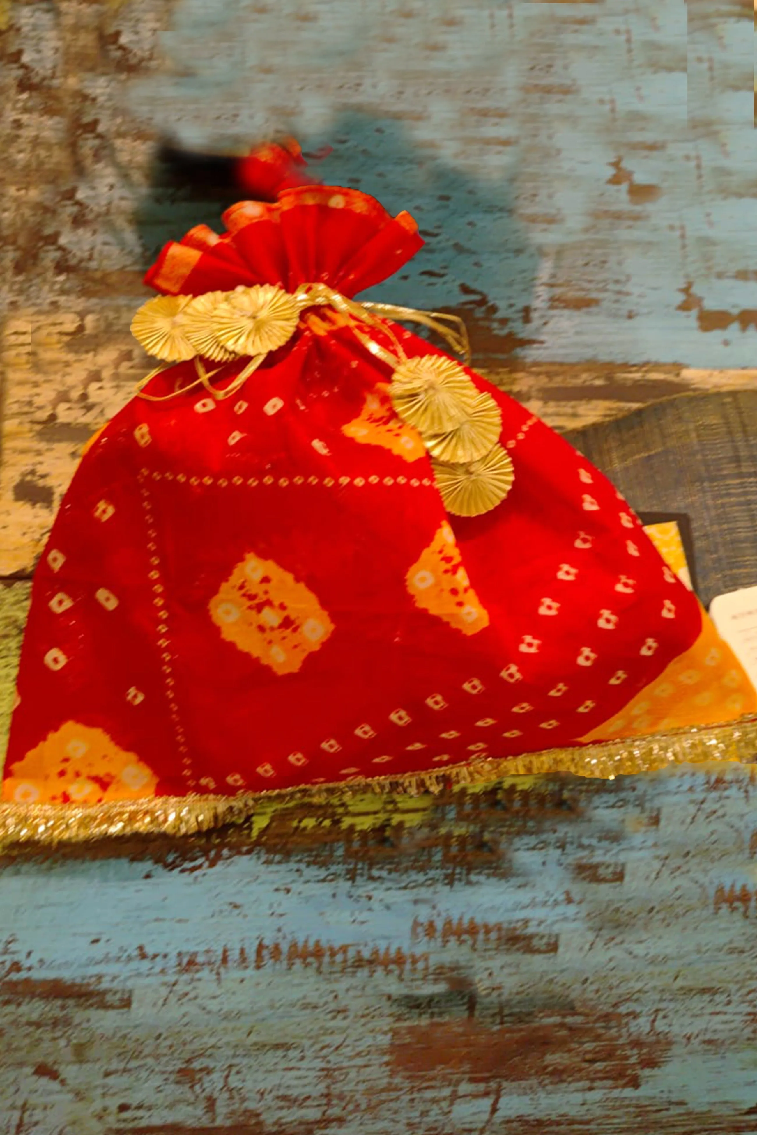 Red Festive Potli