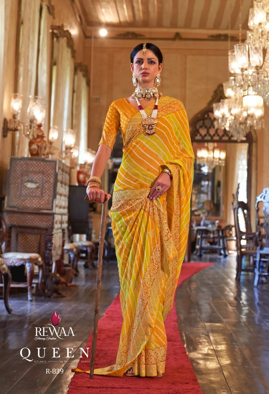 REWAA QUEEN FESTIVE WEAR SAREE