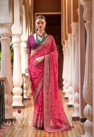 REWAA QUEEN FESTIVE WEAR SAREE