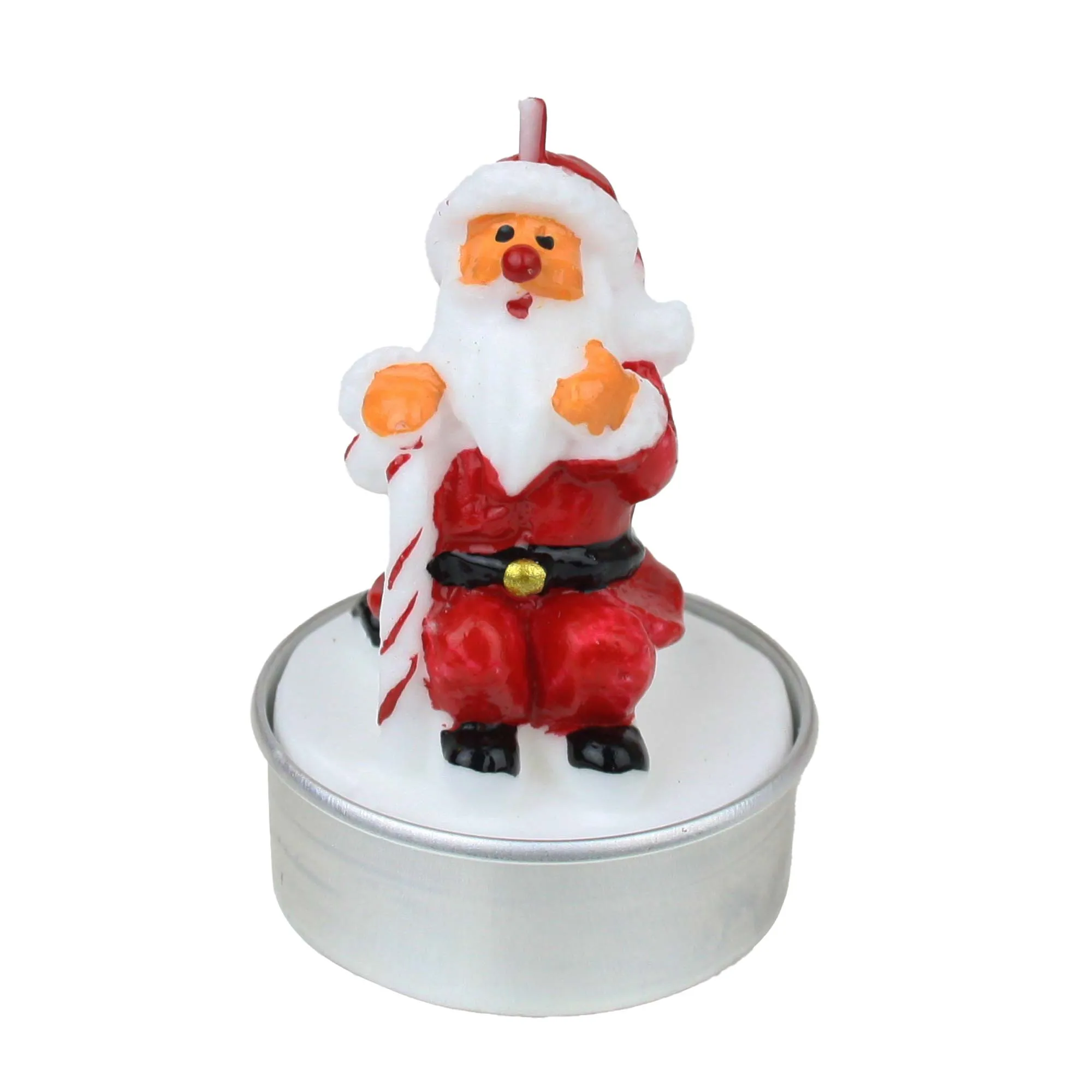 Set 2 Sonwman Christmas Tree Tea Light Candle - Pack of 12