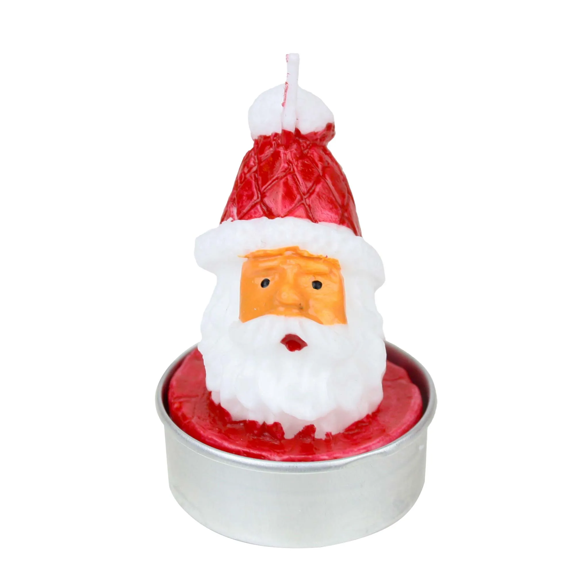 Set 2 Sonwman Christmas Tree Tea Light Candle - Pack of 12