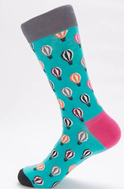 SF113 Hot Air Balloons Crew Socks