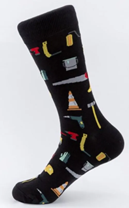 SF116 Handy Man Tools Crew Socks