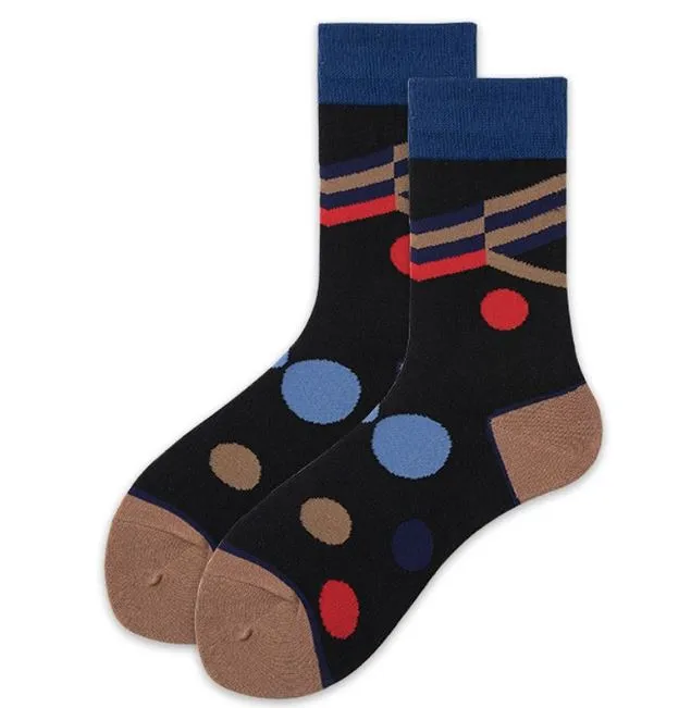 *SF612 Black Polka Dots Socks