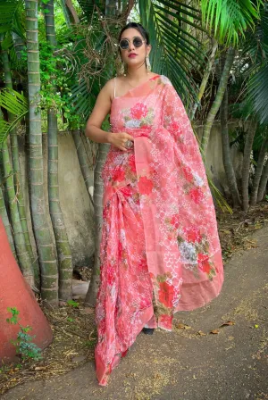 ZARIYA ORGANZA FESTIVE WEAR SAREE